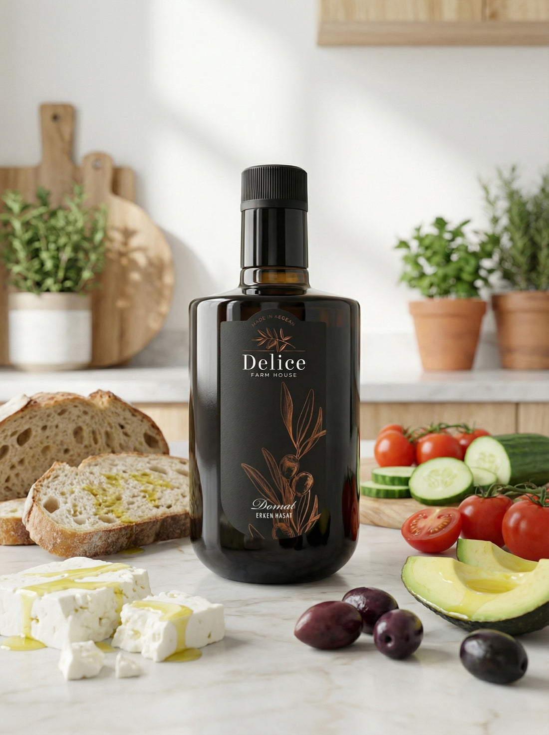 Domat Erken Hasat Natürel Sızma Zeytinyağı