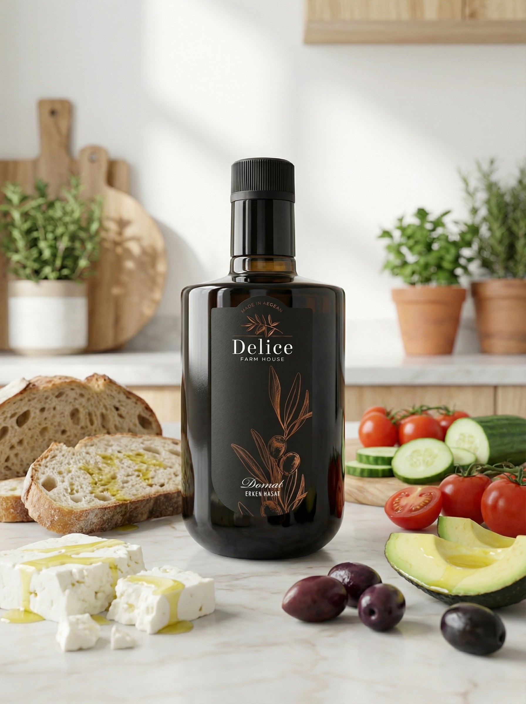 Domat Erken Hasat Natürel Sızma Zeytinyağı